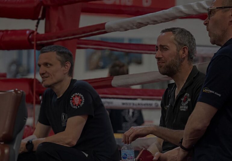 Coaches looking on at South Wye Police Boxing Academy
